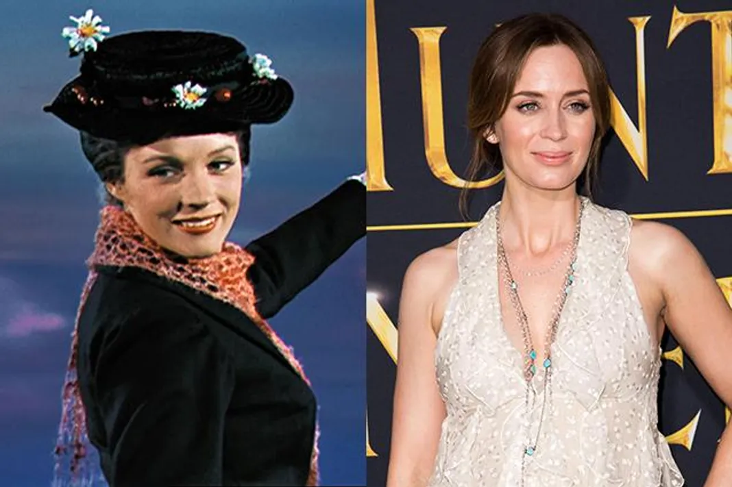 Emily Blunt, WENN, Julie Andrews, Mary Poppins, Disney, 061616