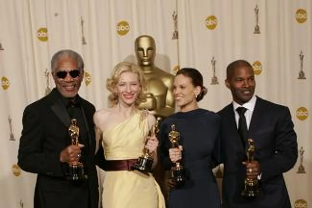 Here Are The Biggest Academy Award Milestones In Oscars History Morgan Freeman, Cate Blanchett, Hilary Swank, Jamie Foxx, Everett, 020216