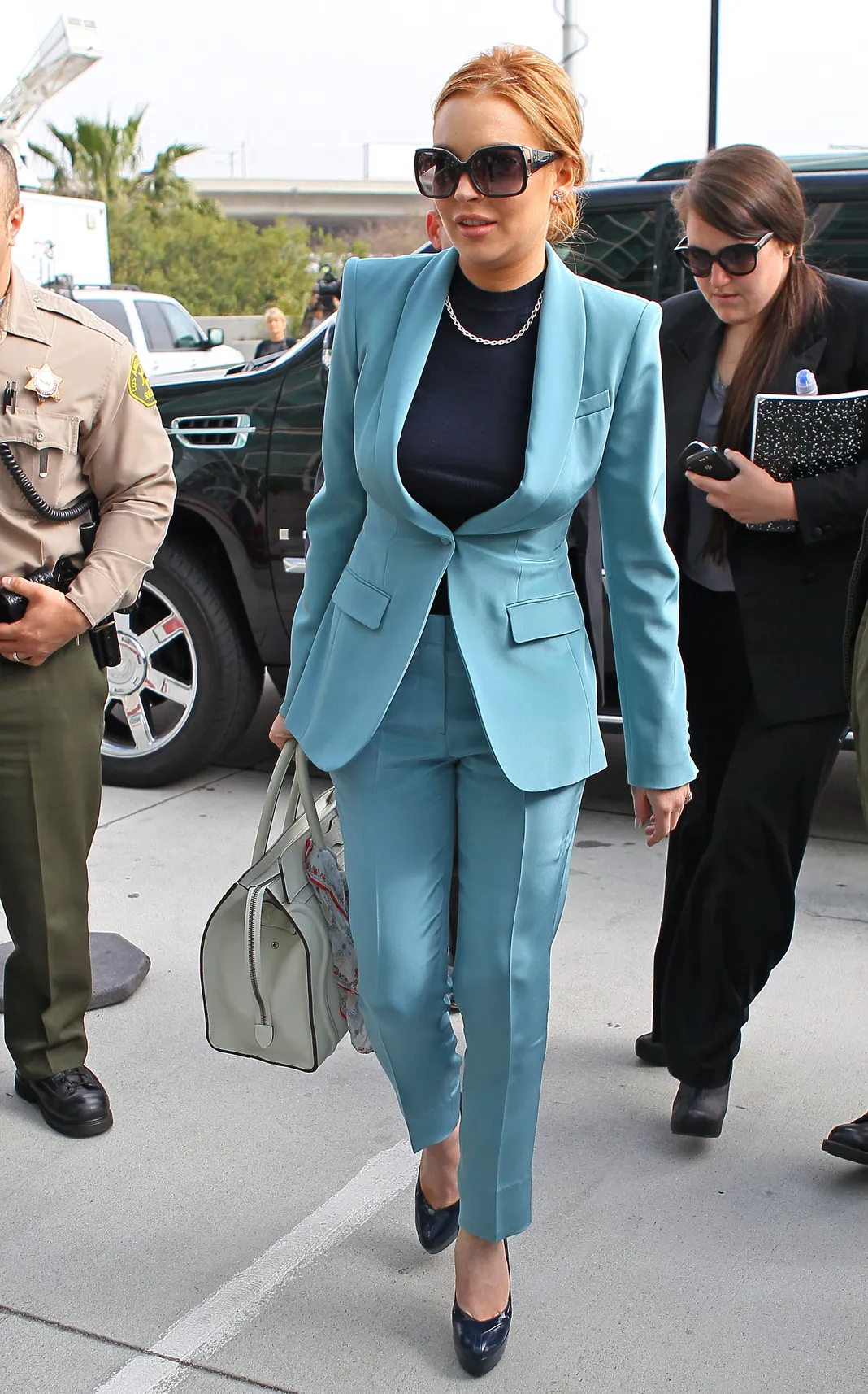 2019 year - Lindsay Lohan’s On Trend Fall Ensemble 2019 year