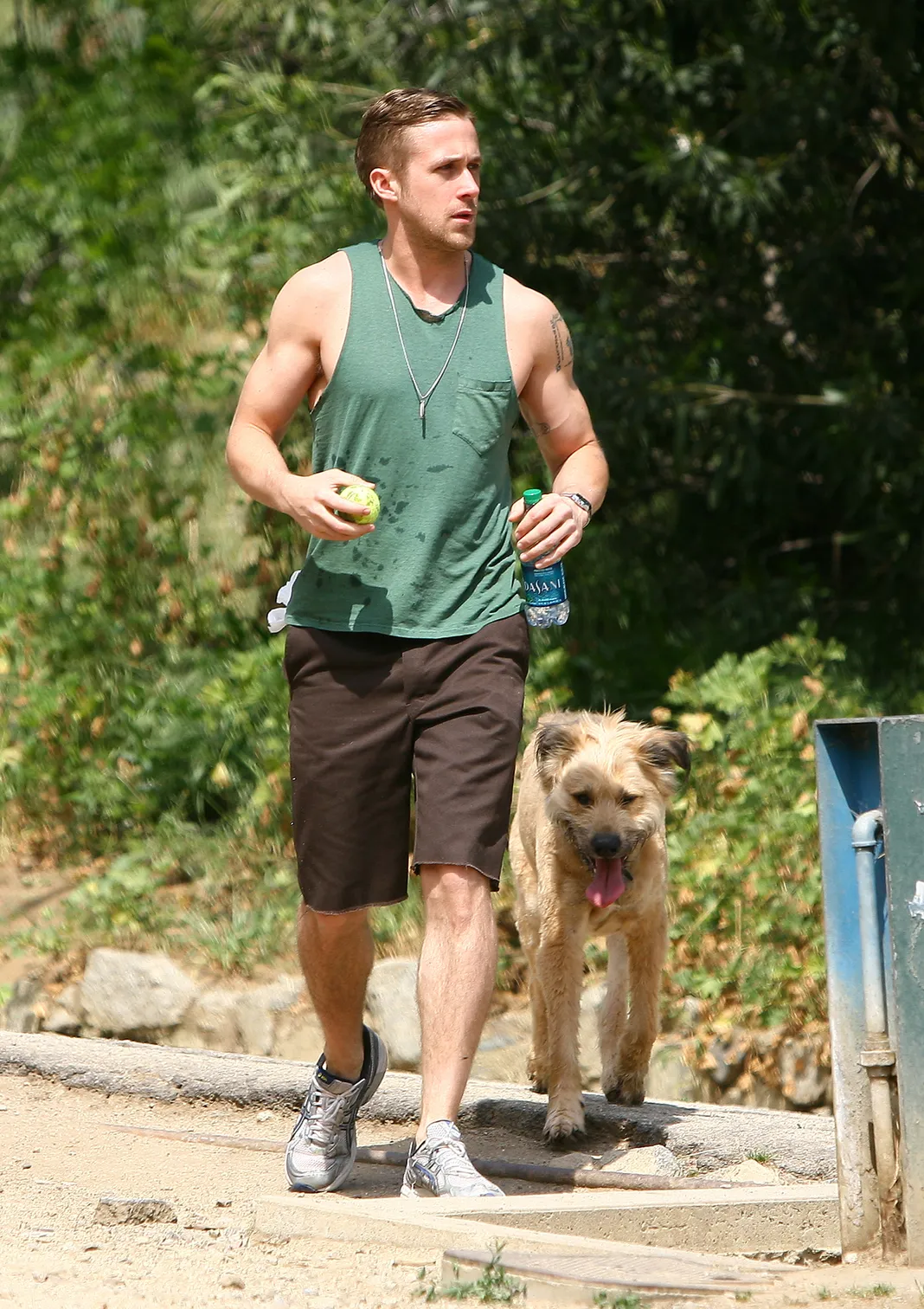 gosling holding a puppy gratuitous gosling gallery tank tops edition gosling holding a puppy gratuitous gosling gallery tank tops edition