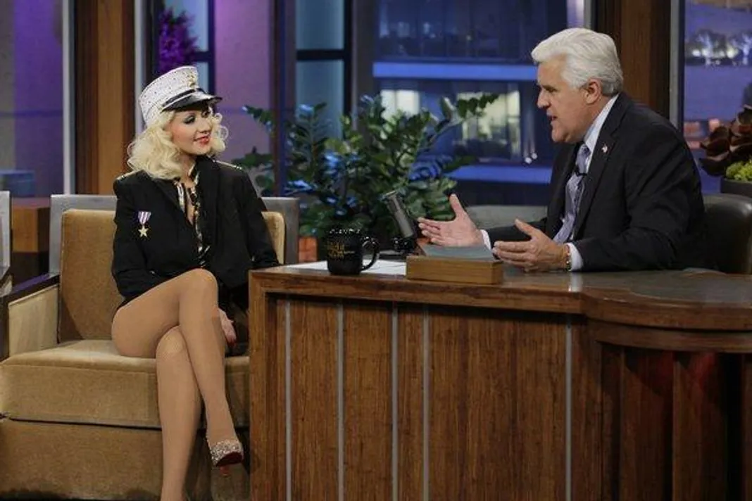 Christina Aguliera, Tonight Show Christina Aguliera, Tonight Show