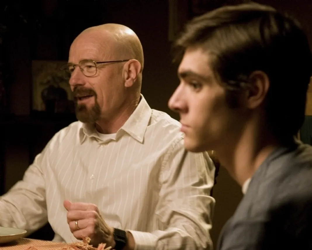 bryan cranston rj mitte breaking bad season 4 tv stills bryan cranston rj mitte breaking bad season 4 tv stills