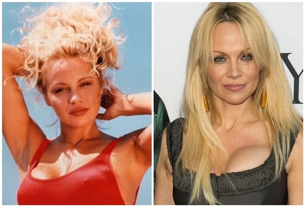 Pamela Anderson, Baywatch, Then and Now