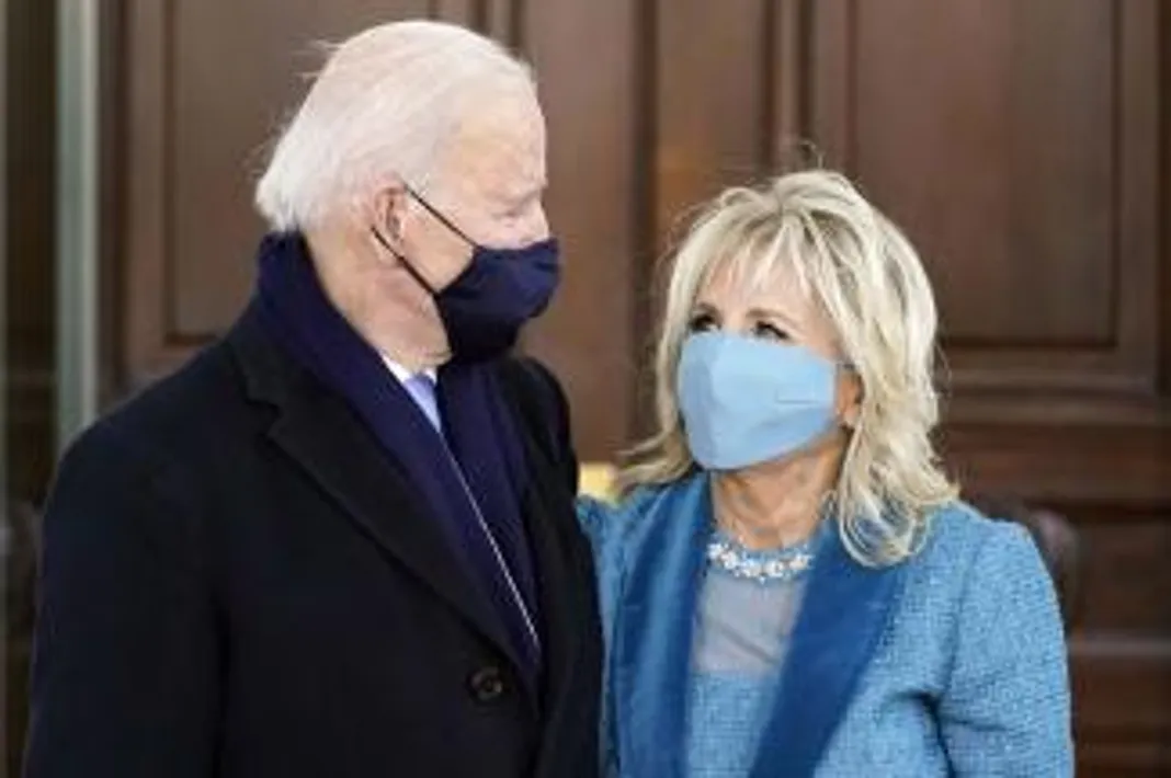 President Biden and Jill Biden Enter The White House After Being Sworn-in as 46th President of the United States